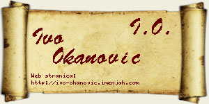 Ivo Okanović vizit kartica